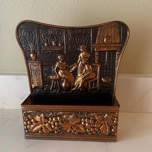 Vintage Copper Wall Pocket Made in Belgium